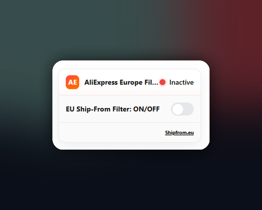 Popup — EU filter on